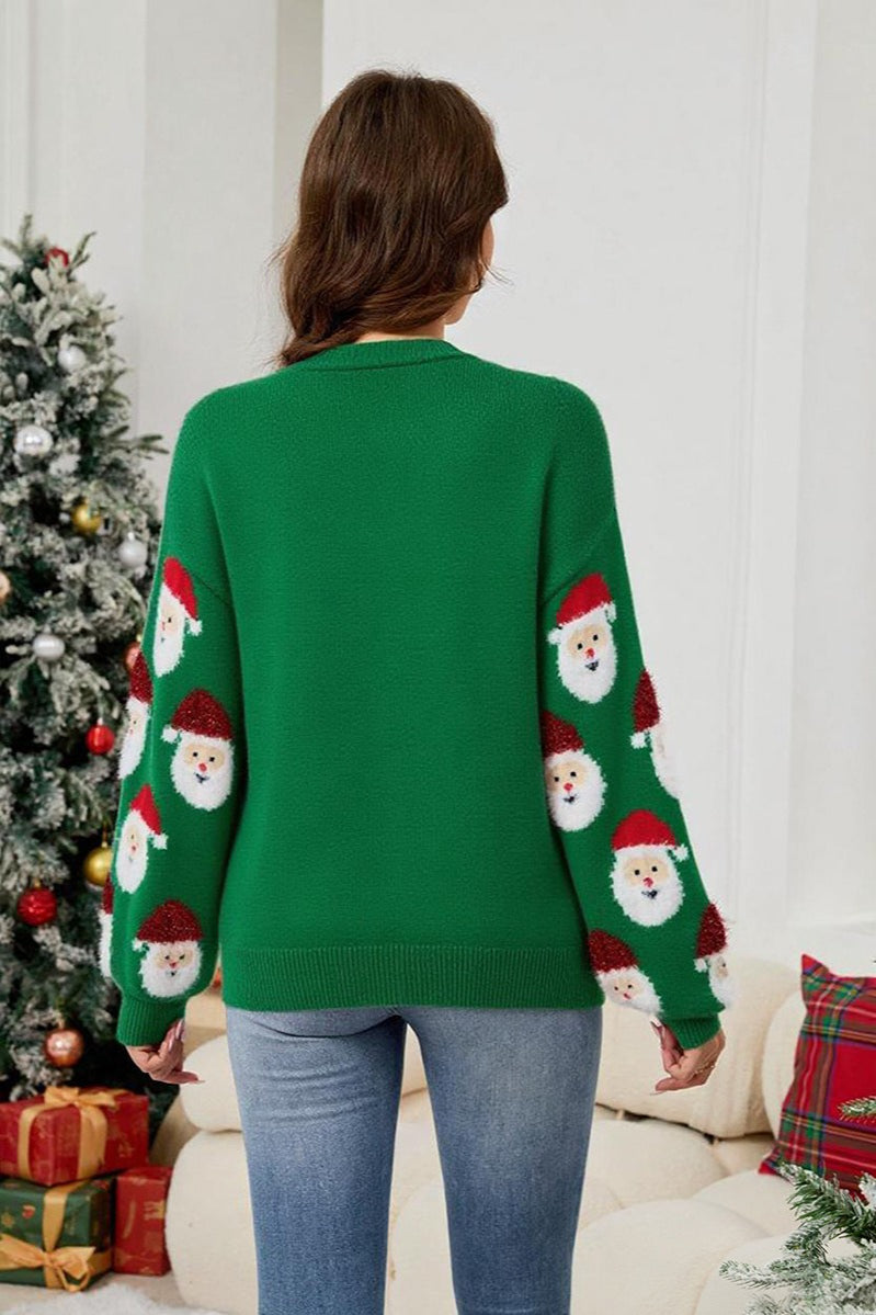 Santa Knit Christmas Cardigan