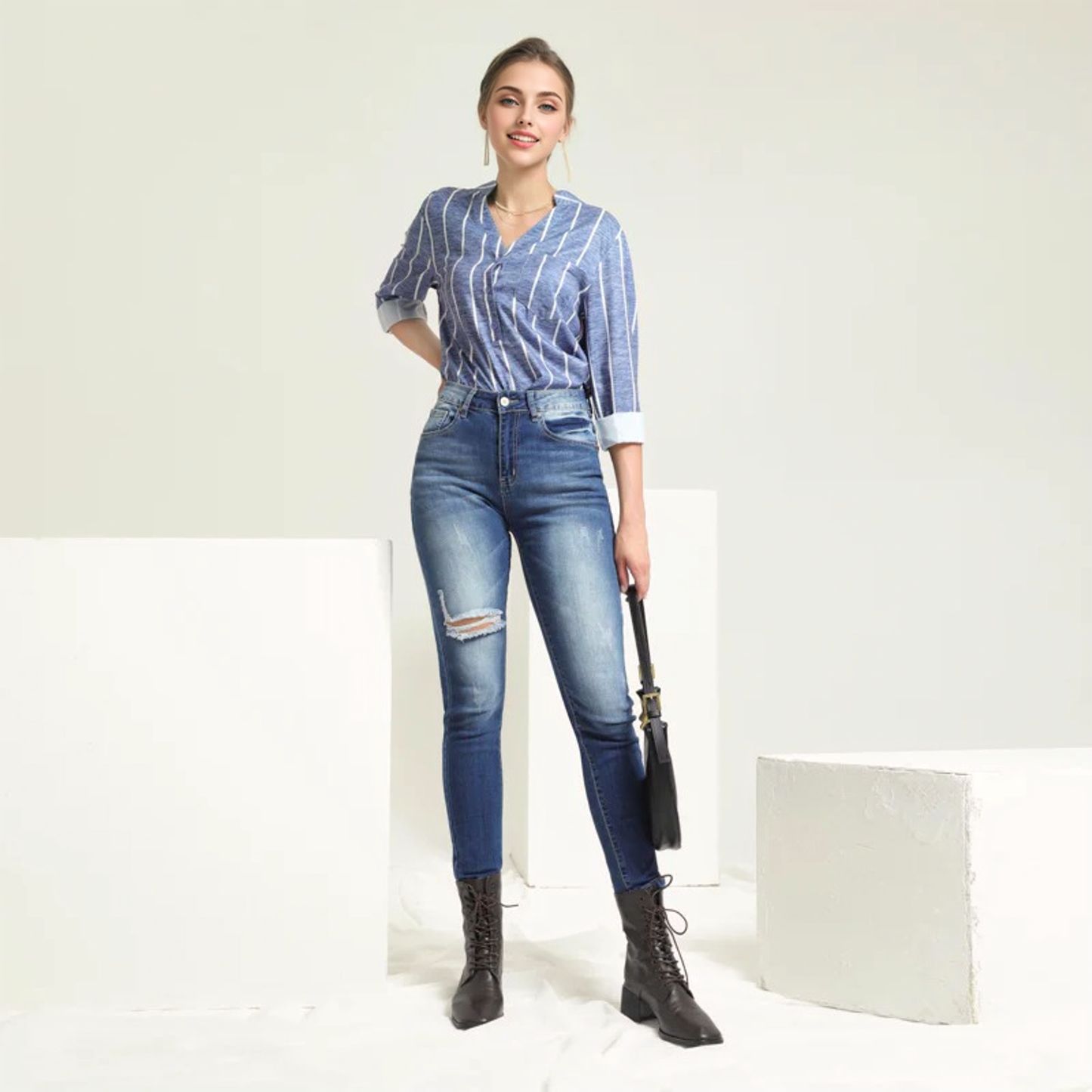 Julia Fashion - Fashion Women's Jeans Casual Skinny Leg Pants