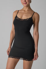High Stretch Sleeveless Lace Dress