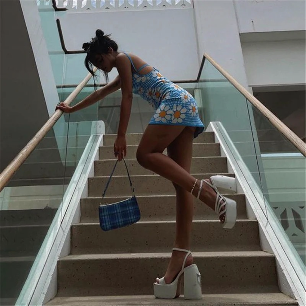 Julia Fashion - Sexy Knitted Mini Dress