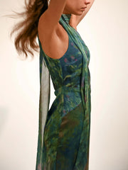 Monet maxi Dress - Irises
