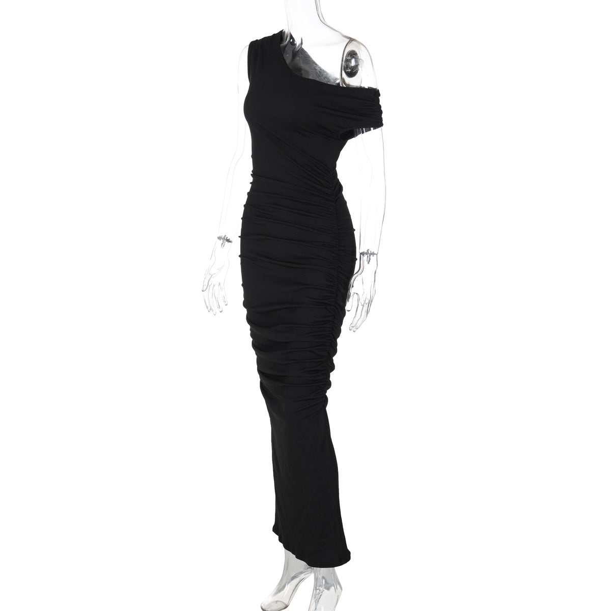 Mystical Off Shoulder Dress - Black