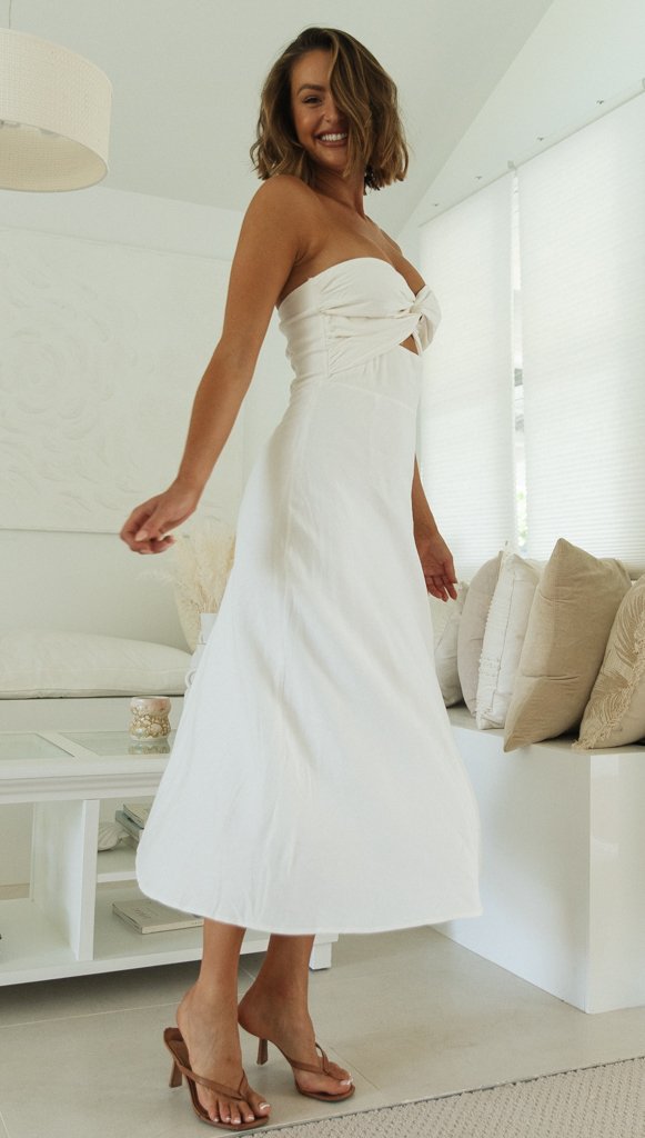 Calico Dress - White