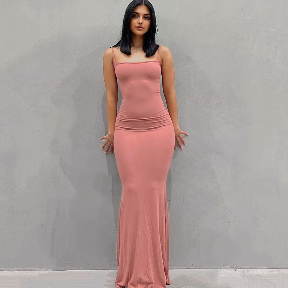 Julia Fashion - Robe Casual Sleeveless Backless Slim Sexy Maxi Dresses