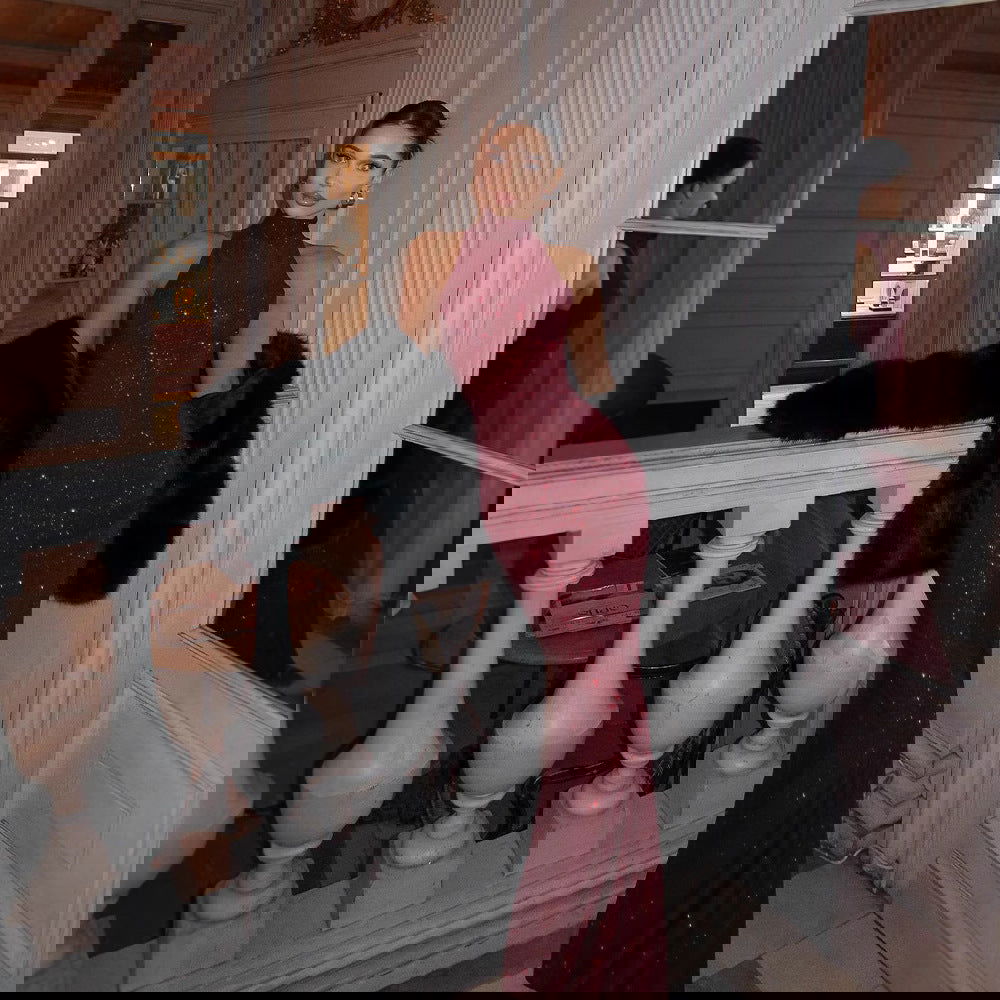 Arrival Party Red Carpet Dress Elegant Halter Sheath Fishtail Dress