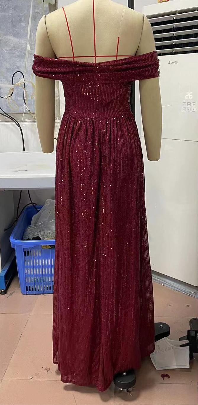 Sequined Slim Dress Cami Dress