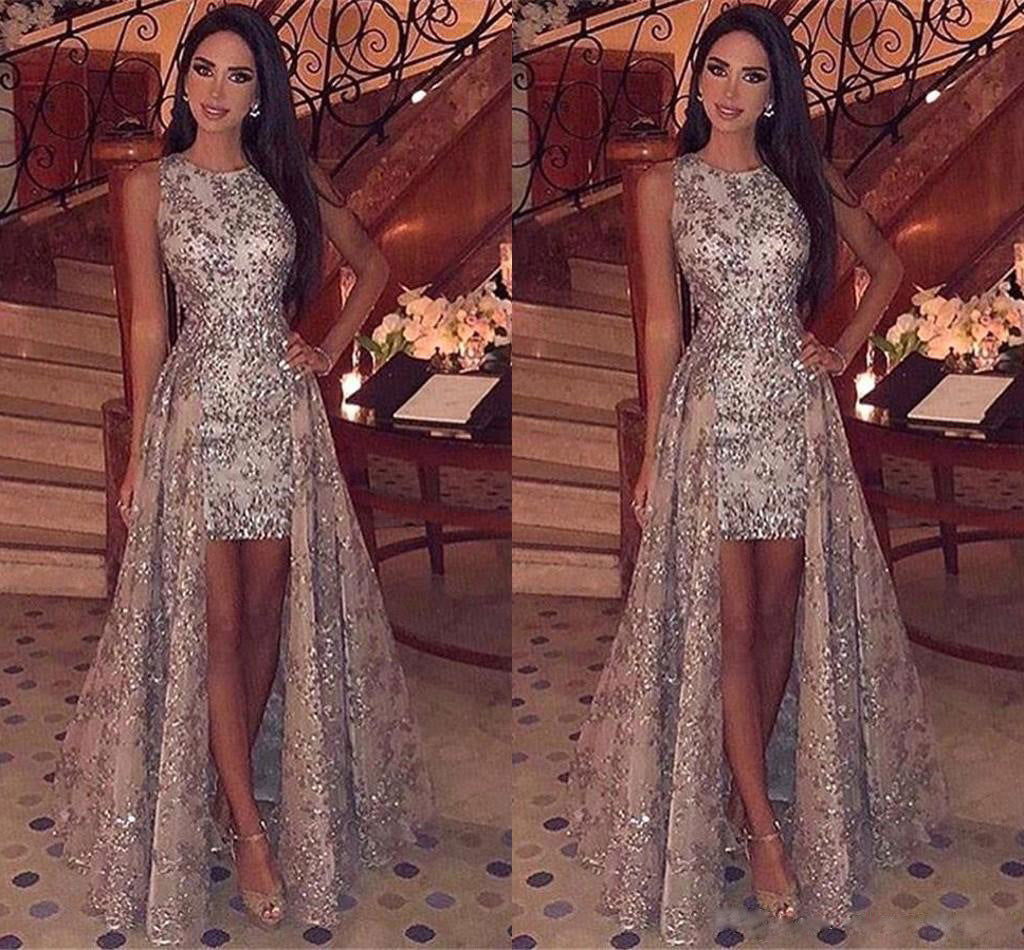 round Neck Sleeveless Bronzing Dress Cocktail Dress