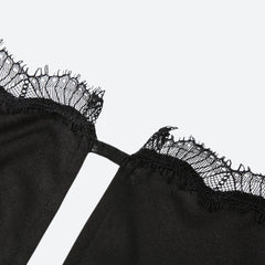 Baddie Backless Slit Mini Dress