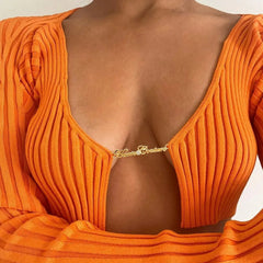 Baddie Knitted Open Front Crop Top