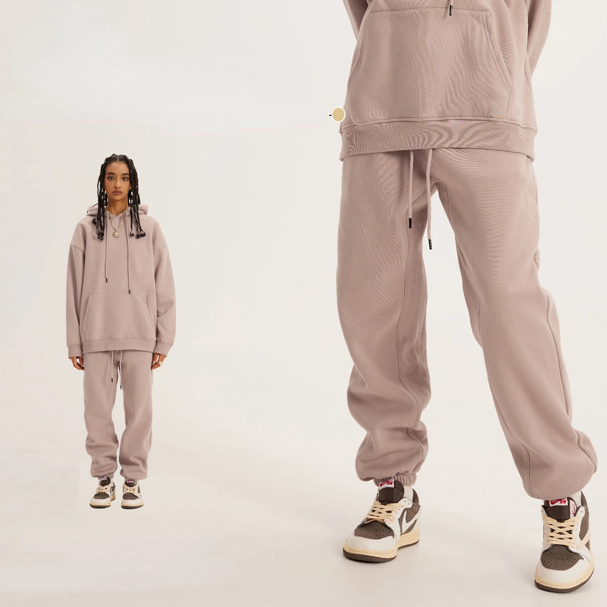 Cozy Solid Color Plush Fashion Oversized Hoodie