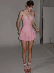 Coquette Backless Mini Dress