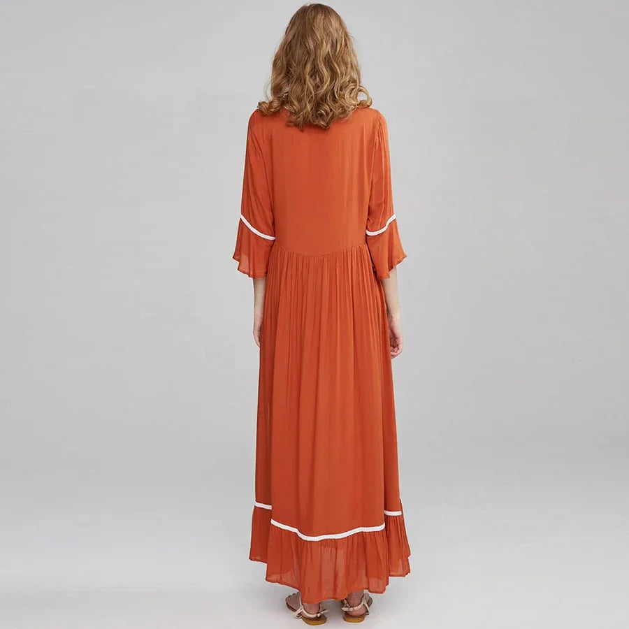 Cotton Rayon Boho Dress bohodress-250126