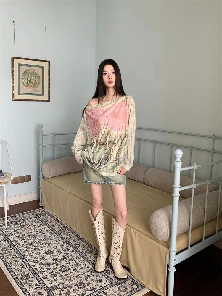 Fairycore One Shoulder Top