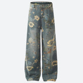 Floral Wide Leg Jeans