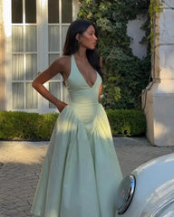 Halter Neck Corset Midi Dress