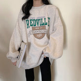 Crewneck Fashion Oversize Hoody Pullover Gray / S