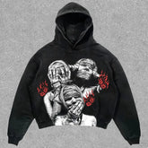 Women Oversized Streetwear Y2K Grunge Couples Casual Hoodie