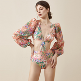 Pastel Tide Monokini - Pink