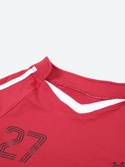 Jersey Top & Shorts Two Piece Set