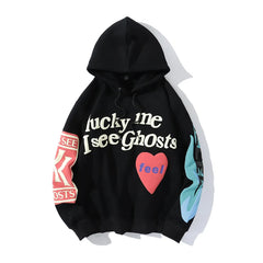 Hip Hop Graffiti Stylish Flame Pullover Hoodie