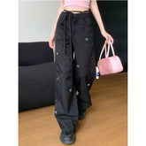 Korean Butterfly Embroidered Pants