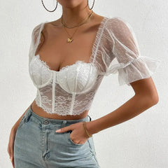 Lace Bustier Top