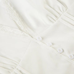 Lace Trim Button Up Shirt