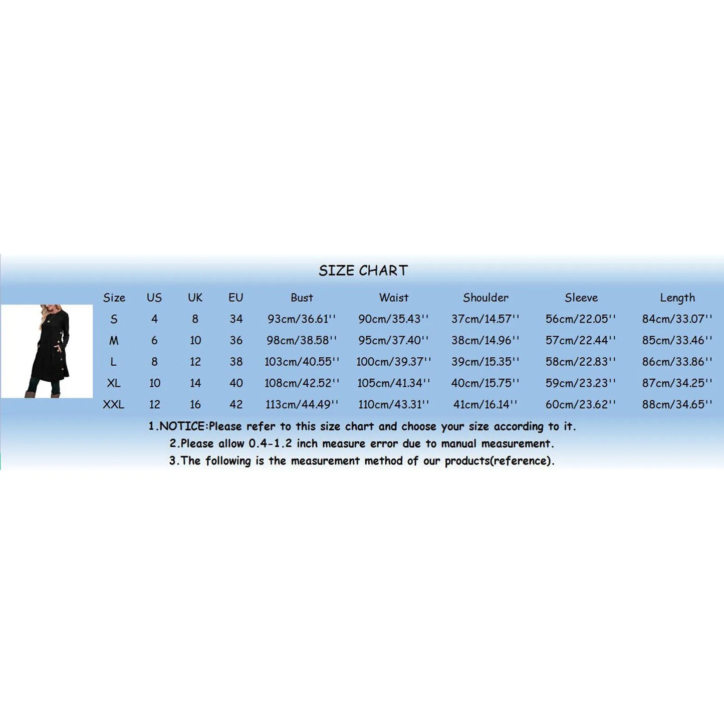 JuliaFashion - Ladies Round Neck Long Sleeve Solid Color Cotton Knit Buckle Pocket A Line Fashion SunFor Women Autumn 2024 Dress