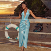 Coastal Chic Swimsuit Set - Blue