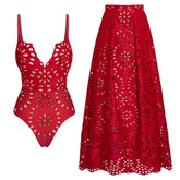 Vyxen Swimsuit Set - Red