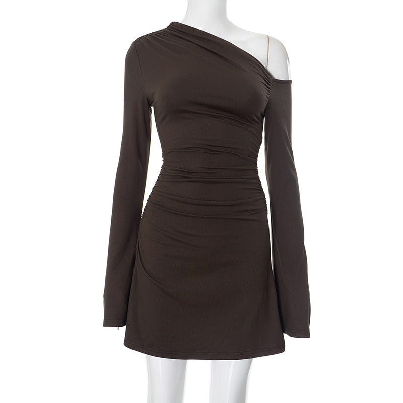 Leopard Print Backless Slim Fit Sheath Dress