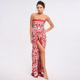 Seaside Rouge Swimsuit Set - Red