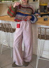 Rainbow Hues Mohair Sweater