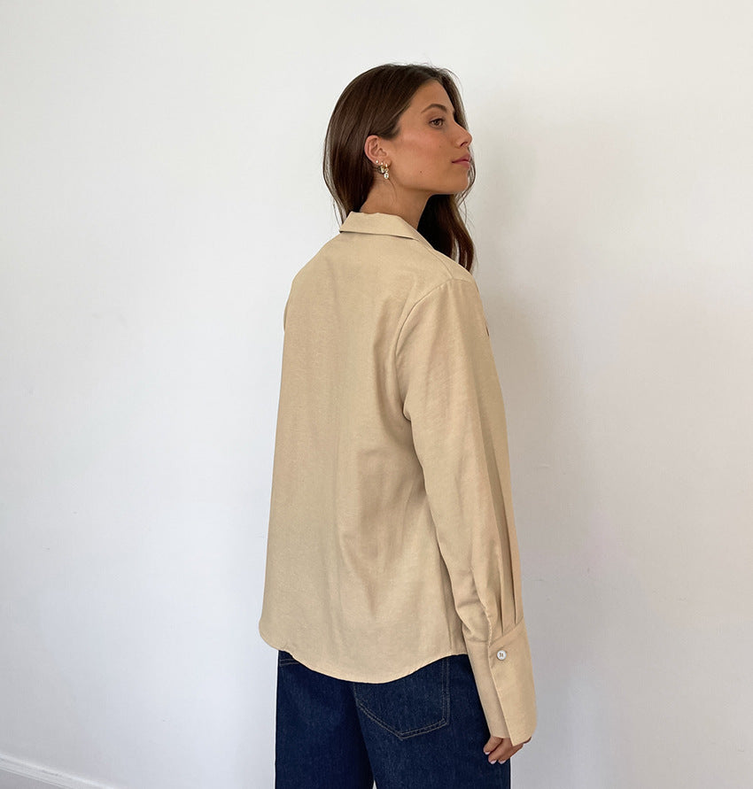 Siren Tie-Up Top - Khaki