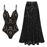 Vyxen Swimsuit Set - Black