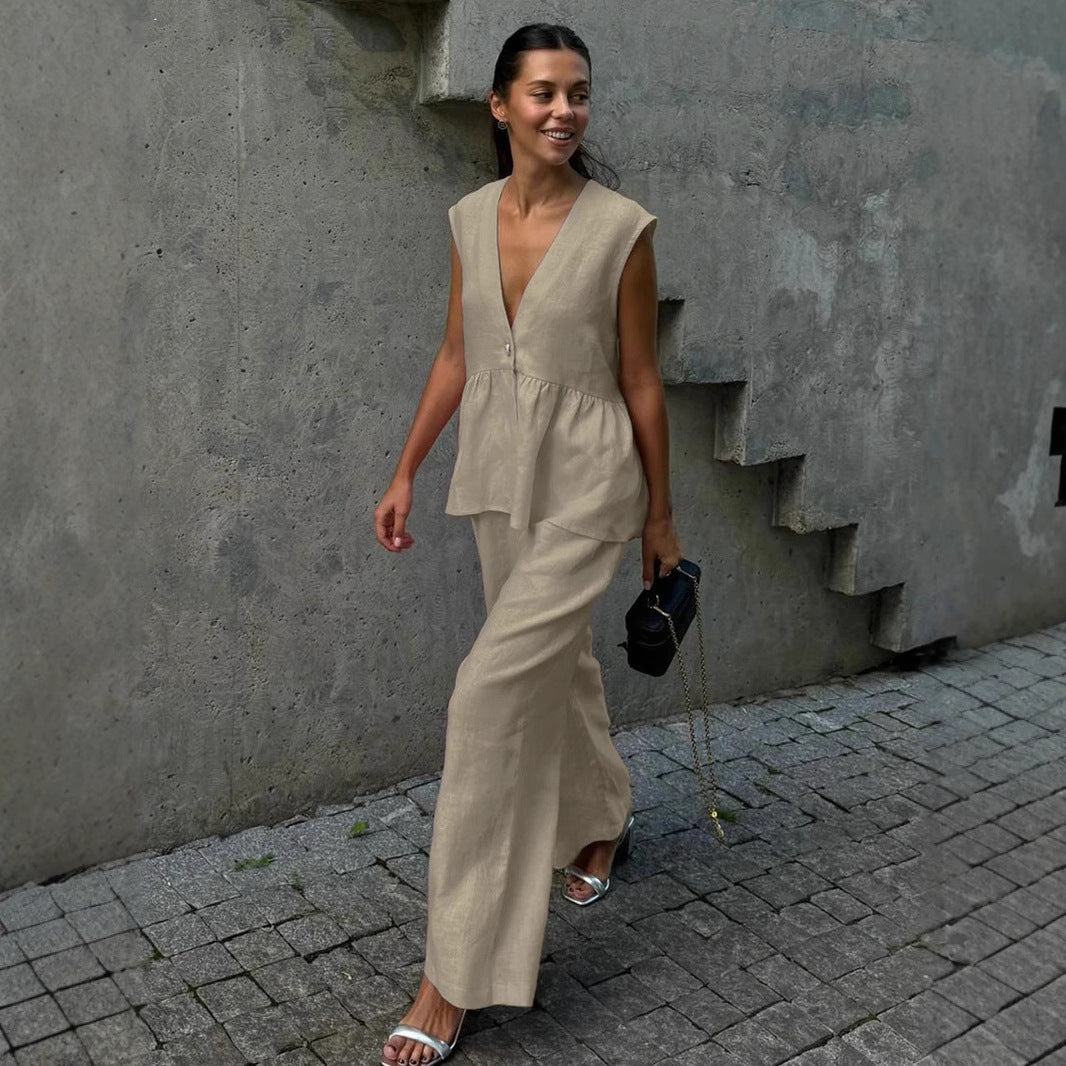 Newhart Co-Ord Set- Apricot