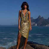 Coastal Chic Swimsuit Set - Gold