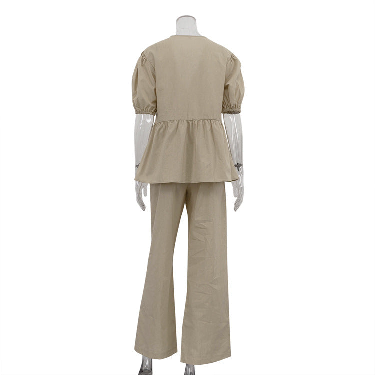 Marinda Co-ord Set - Khaki