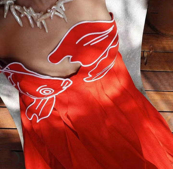 Valentina Maxi Dress - Red