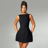 Bodrum Mini Dress - Black