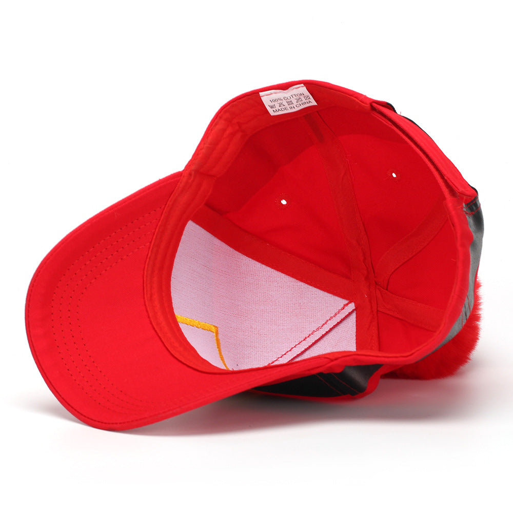 Pom Pom Baseball Christmas Hat