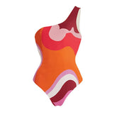 Saffron Wave Swimsuit - Orange