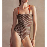 Bee at the Beach Swimsuit - Brown