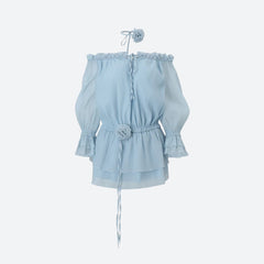 Off Shoulder Ruffled Mini Dress