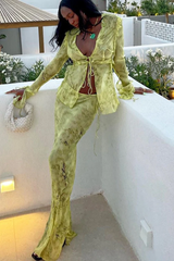 Cobra Blouse + Skirt Set