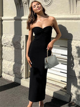 Knit Twisted Stylish Tube Midi Dress Dresses