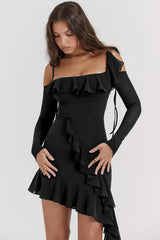 Eleanora Ruched Stylish Mini Dress