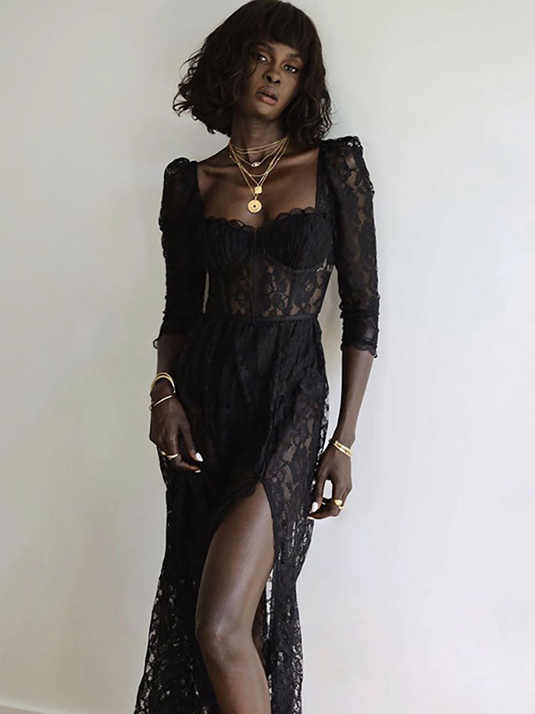 Julia Fashion - Sexy Lace Summer Women's Dress