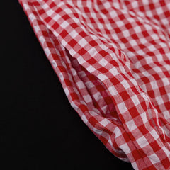 Red Plaid Wide Leg Pants Sets Women Long Sleeve Lace-up Blouse+Elastic Waist Trouser Chic Casual Lace Trim 2 Piece Set 2025 New