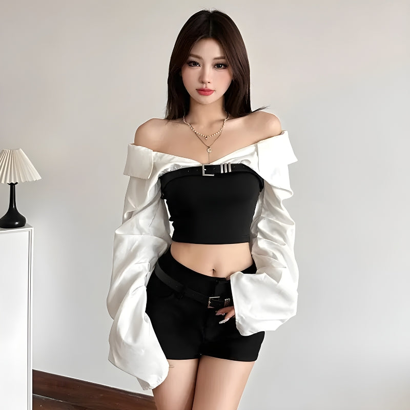 Shirt Corset Top
